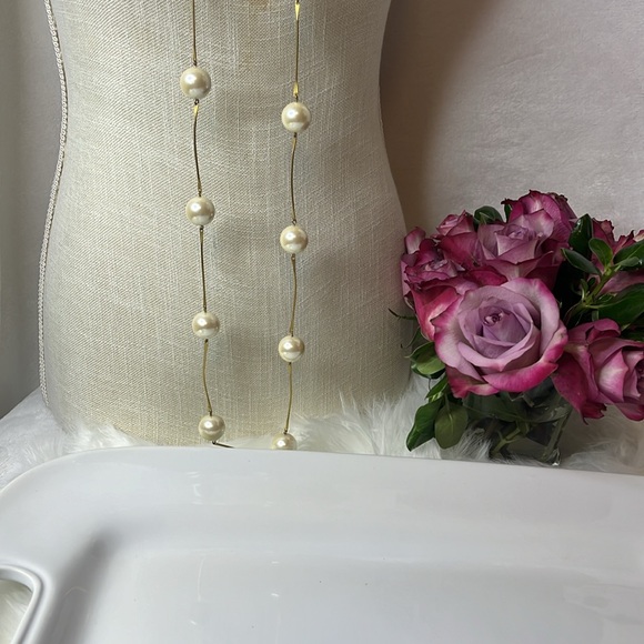 CAROLEE LONG LINK PEARL NECKLACE - Picture 9 of 9